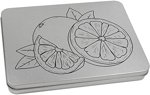 Azeeda 'Uvafruit' Metal Articled Stationery Tin/Storage Box