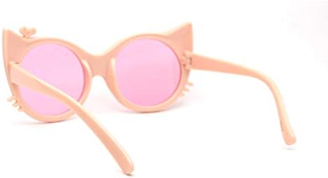 Girls Kitty Cat Bycker Flower Cat Eye Sunglasses