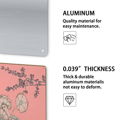 Decoração de cartaz de metal de alumínio de verão 8x12in para decoração de parede de café em casa Garagem para barra de