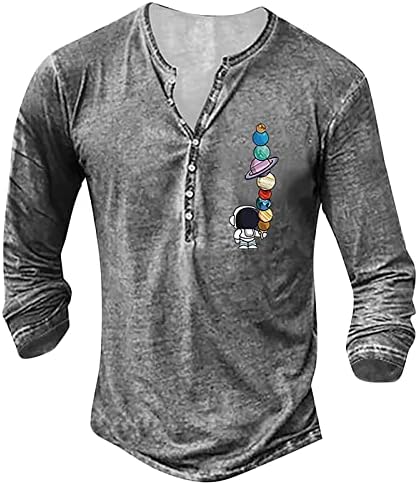 Camisas de compressão Dudubaby para homens de manga longa e bordados camiseta de moda bordada primavera e outono de manga longa impressa
