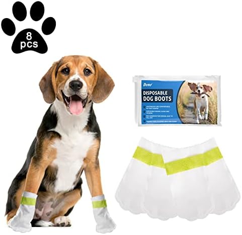 Botas de cães descartáveis ​​para proteção de pata, meias para cães para cães pequenos, protetor de meias de pata de cachorro descartável