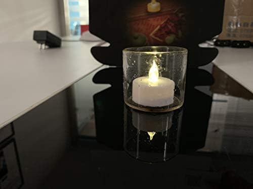 Xichuang Candle 25 Packless LED LED VELAS DE TEA LUZ REALISTA E BRILHORES, 300H+ TEMPO DE TRABALHO ， DIA 1.4 '' VENCEIRA