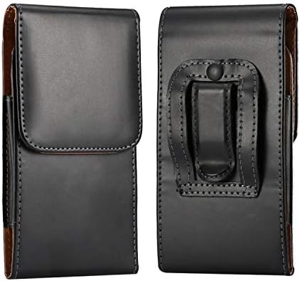 Bolsa de capa de telefone para iPhone 12 Pro Max Glir Glighty Leather Cellelster, pacote de cintura para homens,