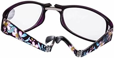 Óculos de leitura dobráveis ​​medolong para mulheres óculos com ampliação anti -raio azul +2.00 lendo óculos