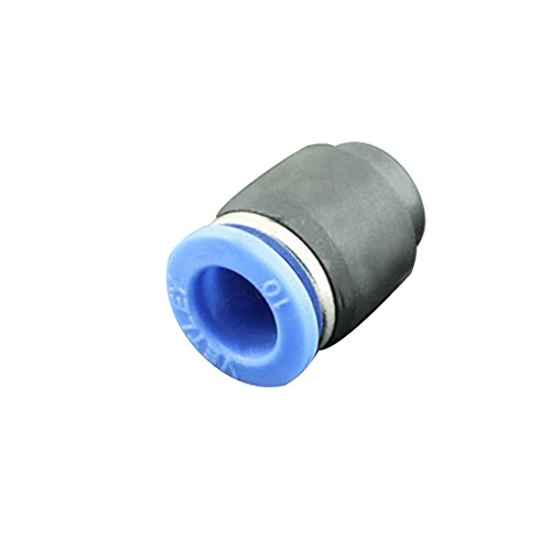 Metalwork Plástico Push in para conectar o encaixe de plugue de tampa rápida da tubulação, OD de 1/4 de tubo