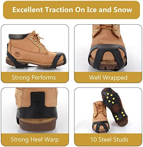Abeillo Gelo chuteira para sapatos e botas, Silicone Ice Snow Grips