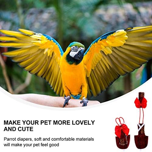 Kesyoo Parrot fralda voadora Roupas de pássaros Papagaio Tiro de vôo roupas de pássaros suprimentos de halloween decorações