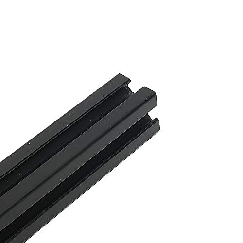 Extrusões de alumínio, FXIXI Black 100-1200mm 2020 Extrusões de alumínio T-slot T PERFILES DE ALUMINAME