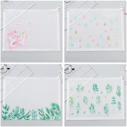 Organizador de arquivos HEIMP 10 PCs Transparente Document Organizer Bag A4 Plástico PP Pasta Multifuncional Escola Oficial