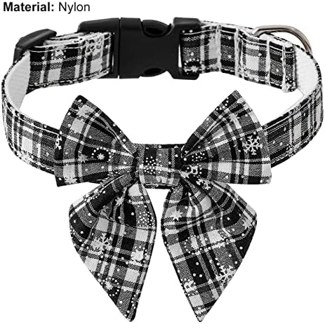 Floralby Puppy Collarflake Print Fashion Moda Dog Collar Bowknot