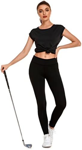 Camisas de treino de manga longa de pinspark para mulheres malha de malha aberta tops tops para caminhada camisa de academia seca de