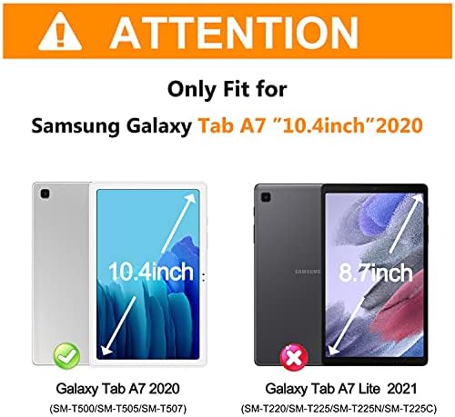 Caso de Batyue para Samsung Galaxy Tab A7 10.4 2020, Caixa de proteção à prova de choque robusta pesada com alça de mão+kickstand