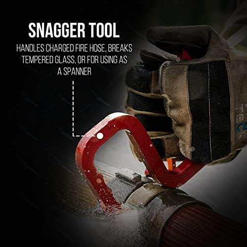 Kit de organizador de bolso de engrenagem de combate a incêndios com ferramenta Snagger, mini espanholas e cunhas de entrada