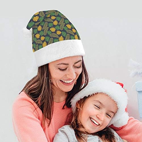 Chapéu de Papai Noel de Natal, Palmeiras tropicais Hat de Natal para adultos, Hats de Natal de Comfort Unisex Comfort Para o evento festivo de festas festivas para férias