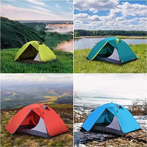Tenda de tenda haibing tenda de mochila 2 tenda leve tenda leve à prova d'água dupla camada tenda de cúpula ao ar livre camping