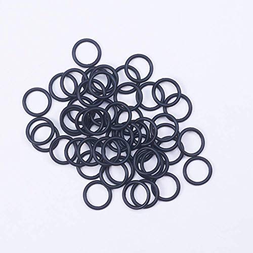 Heyiarbeit 50pcs nitrila de borracha O-rings 16mm od 12mm id 2mm largura métrica buna-n vedação junta