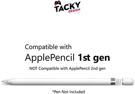 Design brega clássica de terrazzo compatível com a pele Apple lápis- vinil 3m, adesivo de lápis em mosaico, capa de lápis de maçã