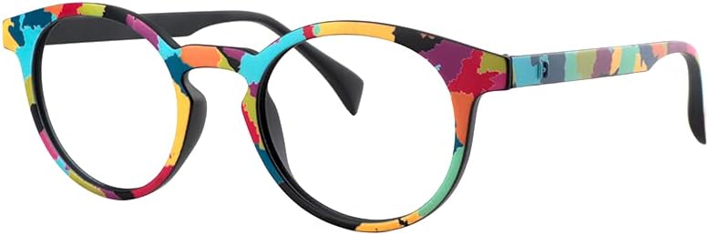 Voogueme Cat Eye Readers Blue Bloqueando óculos de leitura para mulheres Anti -UV Eyestrain Eyewear Minnie