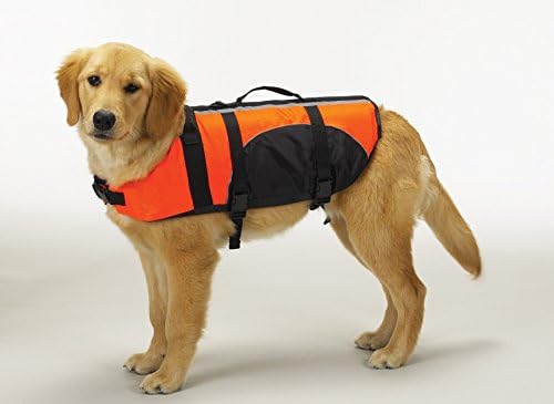 Guardian Gear Aquatic Preserver para cães, 14 pequeno/médio, laranja