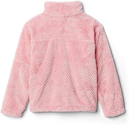 Columbia Youth Girls Fire Side II Sherpa Half Zip, Pink Orchid, XX-Small