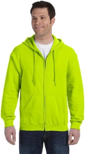 Gildan Classic Fit Adult Full Full Compoled Swapshirt, Segurança Verde, XXX Large