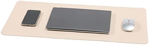 Wolaile Peget Blotter Pad, tapete de mouse de computador de couro PU de 27x13 polegadas, protetor de desktop de escrita à prova