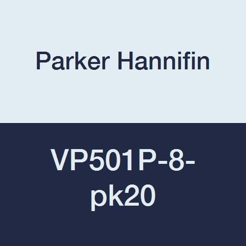 Parker Hannifin VP501P-8-PK20 Válvula de esfera industrial, vedação PTFE, alça de travamento, fio feminino de 1/2 fêmea x 1/2.