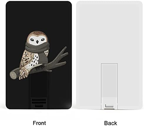 Winter Owl Credit Bank Card Card USB Drives Flash Memory Stick Stick Storage Storage Drive 32g