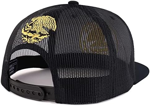 Trendy Apparel Shop de grandes dimensões XXL Cidade do México Eagle Bordado Bill Bill Crucker Mesh Cap