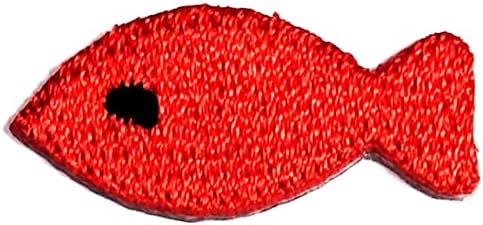 Kleenplus Mini desenho animado peixe vermelho costurar ferro em remendo apliques artesanais de roupas artesanais Capéu
