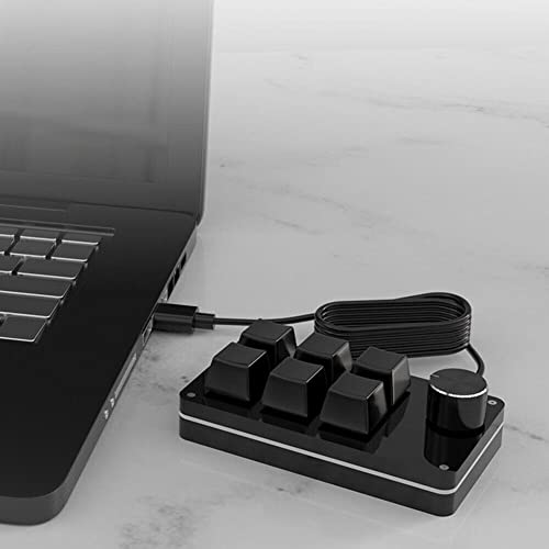 Eixo da chave mecânica 6 Tecla + 1 teclado de botão Tipo-C para o teclado mecânico programável USB