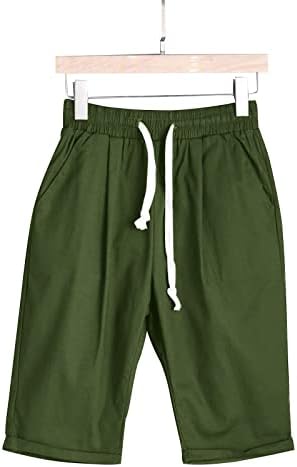 Shorts bermudas para mulheres shorts de camisa de cor sólidos casuais de verão com bolsos saltos folgados de praia confortável