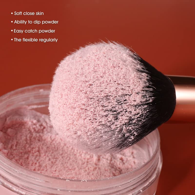 Pincéis de maquiagem de ouro rosa do SDGH 10pcs Definir Fundação Profissional Powder Sheshadow Eyeliner Cosmetics Brush Kits