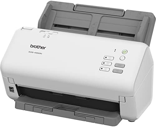 Irmão ADS-4300N Professional Desktop Scanner com velocidades rápidas de varredura, duplex e networking
