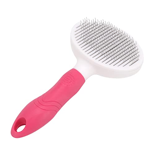 Escova de cabelo para animais de estimação, escova de cachorro, escova redonda, eficiente e eficiente