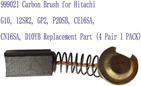 999021 Brush de carbono para Hitachi G10, 12SR2, GP2, P20SB, CE16SA, CN16SA, D10YB Parte de substituição