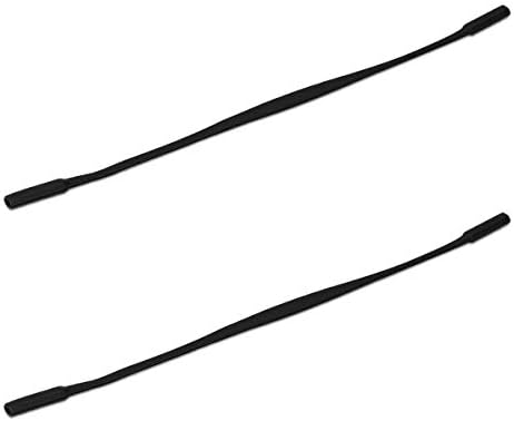 KWMOBILE SILICONE Sports Sports para copos - pacote de cordas esportivas finas de silicone 2x Anti Slip para copos para crianças adultos - preto
