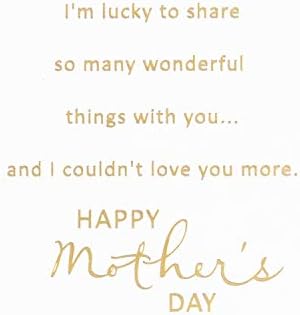 Hallmark Romantic Mother Day Card para esposa ou namorada