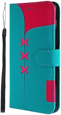Bolsas de celular Sacos de tecido Bordado de bordado de couro horizontal Caixa de couro com titular e slots de cartão e carteira