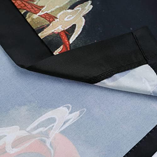 XXBR Mens japoneses Kimono Cardigan, Frente aberta 3/4 Manga leve ukiyoe dragão impressão Yukata Vestido taoísta 2022