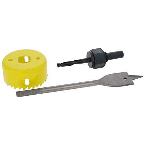 Kit de serra de orifício bi-metal utoolmart, kit de serra de orifício de cortes de corte de 54 mm, conjunto de ferramentas