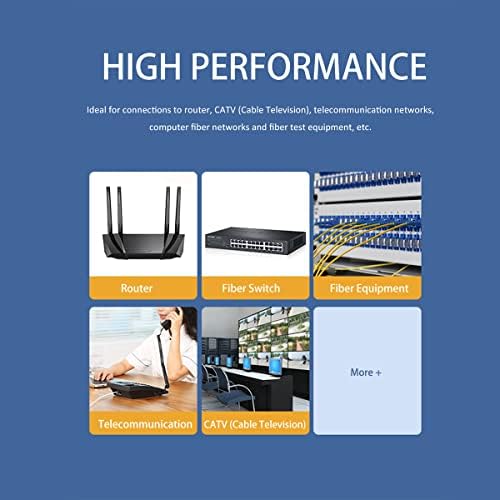 Ipolex 66ft OS2 LC-LC Fiberpic Patch Cable e Gigabit Ethernet Fiber Media Conjunto com um transceptor SFP-LX