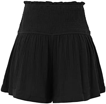 Shorts de linho de algodão ckxzui para mulheres shorts de joelho solto de jea