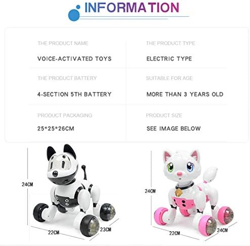 Xiaokeke Intelligent Puppy Voice Diálogo Robô, menino e menina A dança elétrica interativa levará o cão robô, adequado para brinquedos