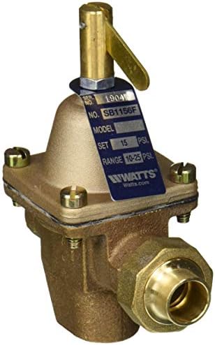 WATTS SB1156F Válvula de alívio de pressão da caldeira