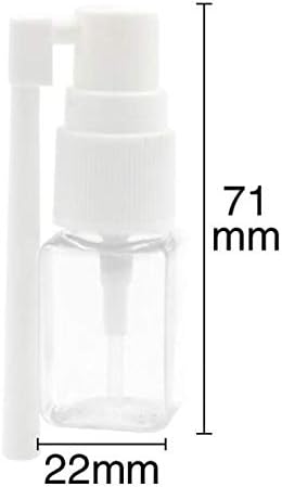 6pcs 10ml/0,33 onças quadradas vazias reabastecidas 360 graus giram garrafas de spray nasal de plástico PLASTURAS FINE
