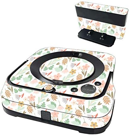 Mighty Skins Mightyskins Skin Compatível com o iRobot Braava Jet M6 - Flores neutras | Tampa protetora e exclusiva de embrulho