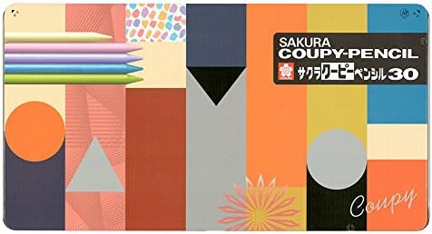 Sakura Craypas FY30NU Coupy Colored Lápis, 30 cores, cor na cor