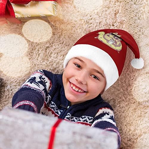 Cão unicórnio seja incrível chapéu de natal personalizado chapéu de santa decorações engraçadas de natal