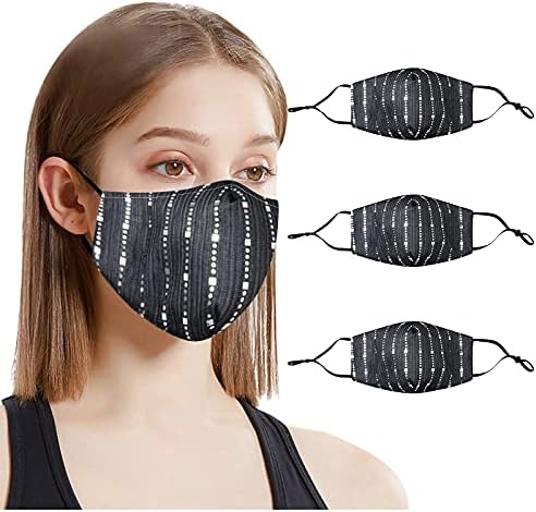 Máscara facial unissex para proteção, adultos com lantejoulas de lantejoulas de lantejoulas de lantejoulas reutilizáveis